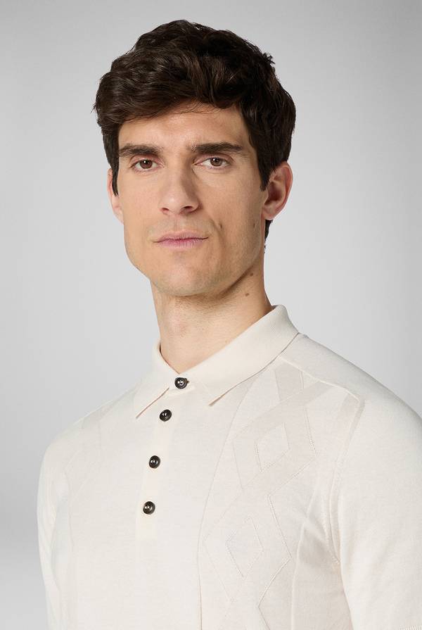 Lab. Pal Zileri Polo in maglia con calati Nuova