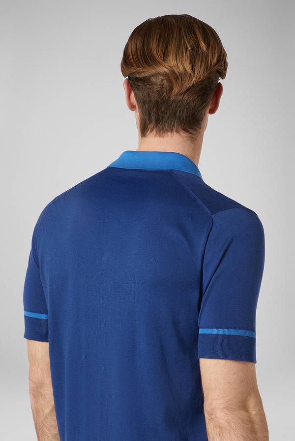 Lab. Pal Zileri Polo in maglia con dettagli a contrasto Moda