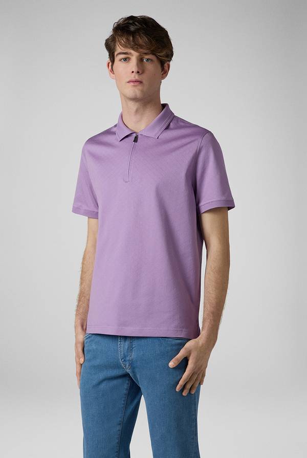 Lab. Pal Zileri Polo con monogramma allover Promozione