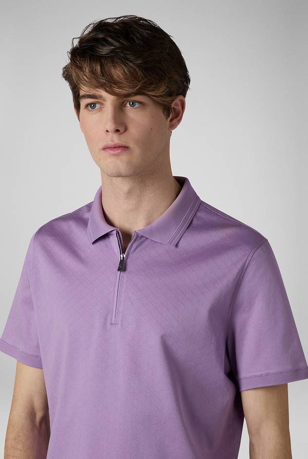 Lab. Pal Zileri Polo con monogramma allover Promozione