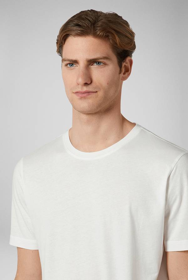Lab. Pal Zileri T-Shirt in cotone nel colore bianco Pezzi Unici
