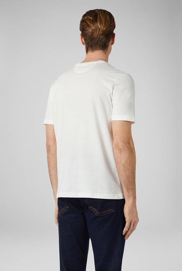 Lab. Pal Zileri T-Shirt in cotone nel colore bianco Pezzi Unici
