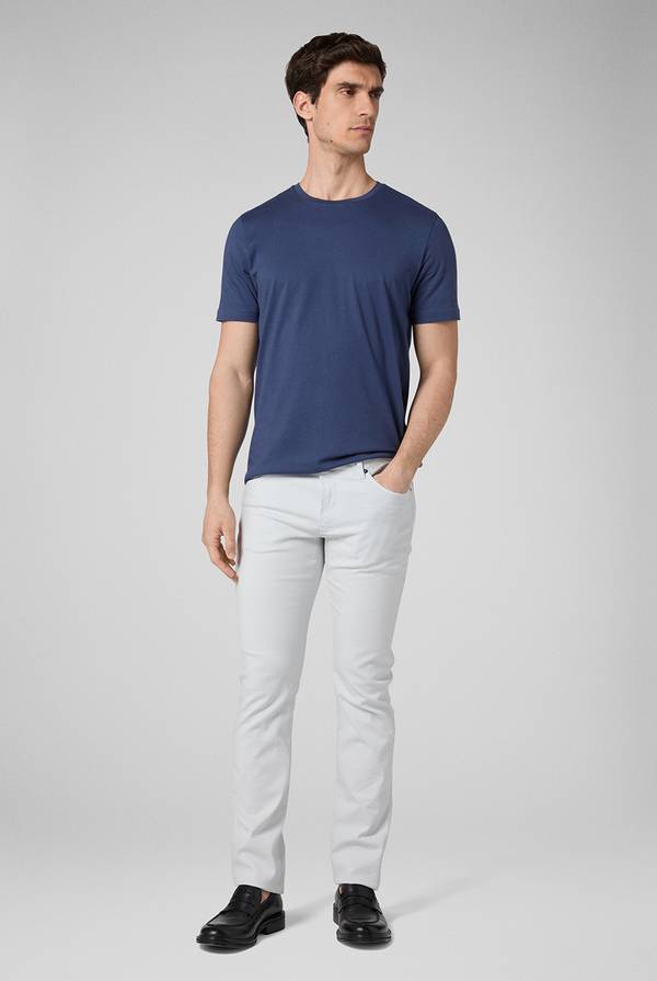 Lab. Pal Zileri T-Shirt in cotone nel colore blu Soddisfazione Garantita