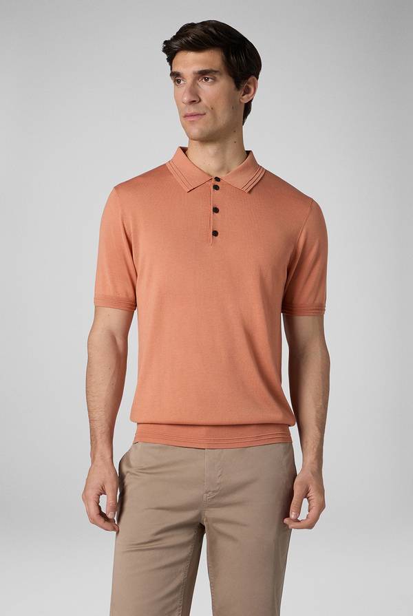 Lab. Pal Zileri Polo in cotone e tencel Negozi Online