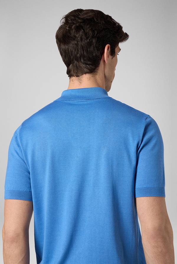 Lab. Pal Zileri Polo in maglia di lana e seta Consegna Veloce