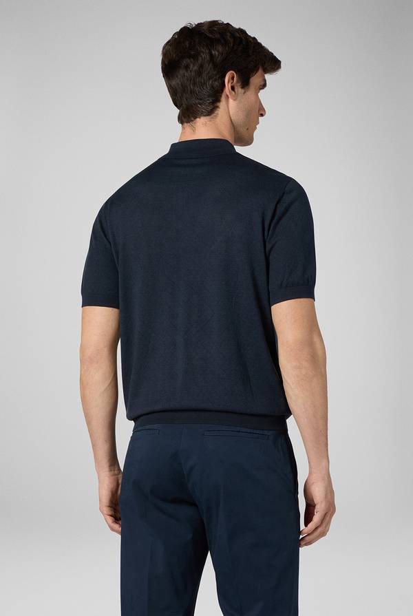 Lab. Pal Zileri Polo jacquard con monogramma pz Promozione Limitata