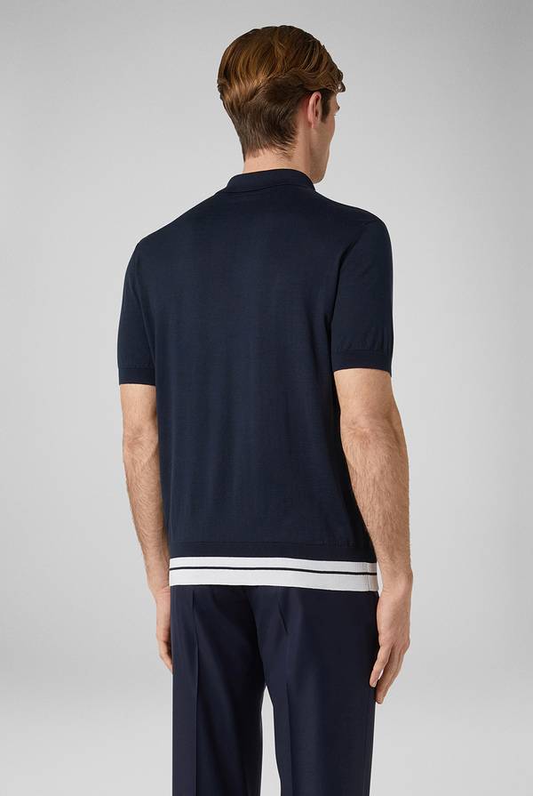 Lab. Pal Zileri Polo con bande a contrasto Shopping Online