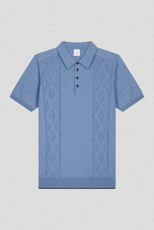 Lab. Pal Zileri Polo in maglia con calati