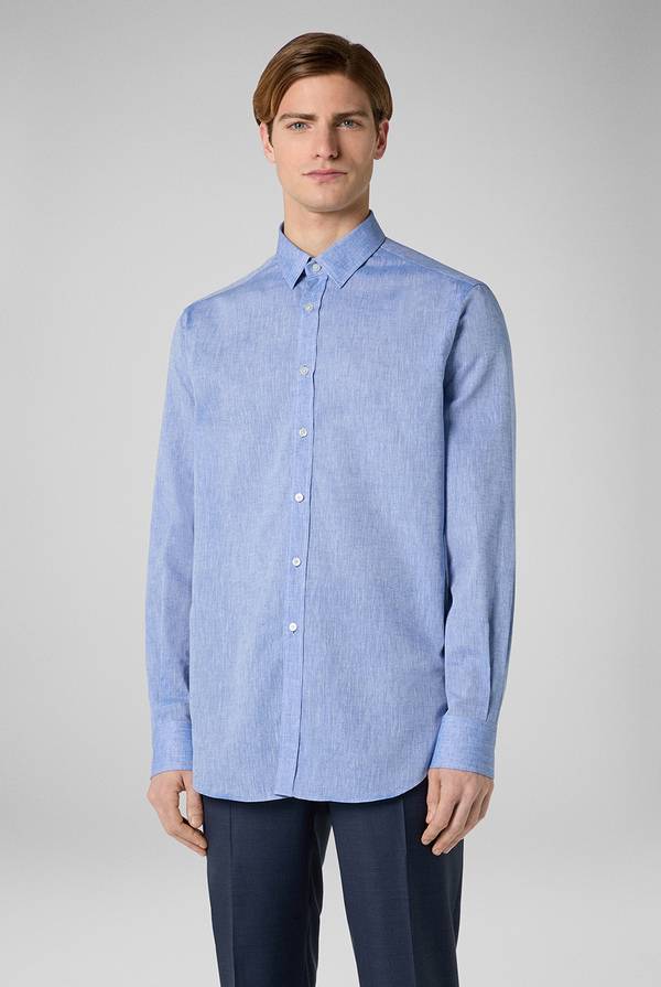 Lab. Pal Zileri Camicia in lino e cotone Sconto di tempo limitato