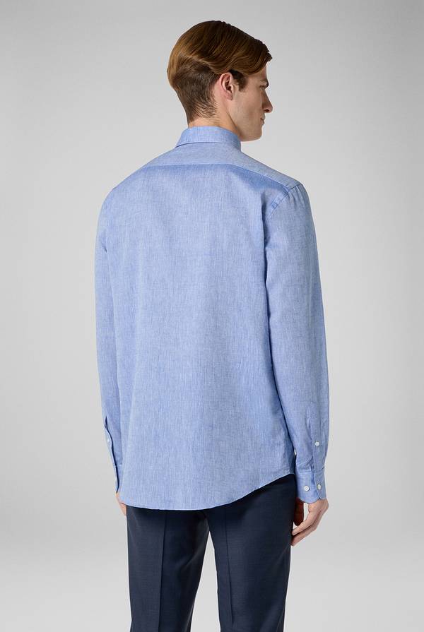 Lab. Pal Zileri Camicia in lino e cotone Sconto di tempo limitato