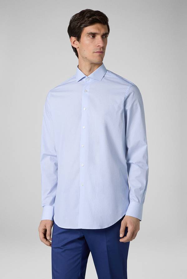 Lab. Pal Zileri Camicia collo Torino azzurra Grande vendita