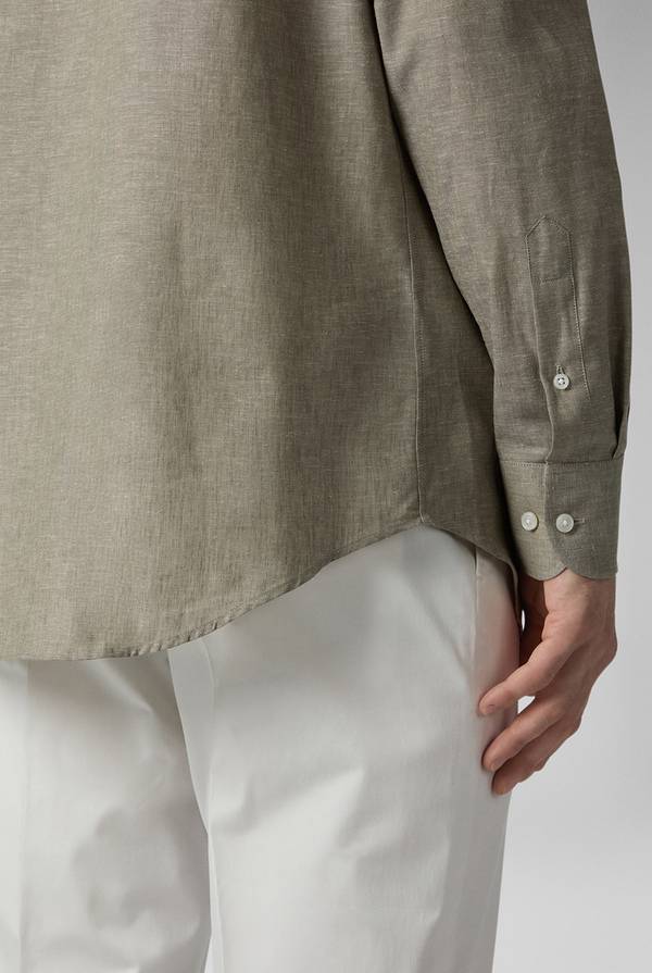 Lab. Pal Zileri Camicia in lino e cotone Outlet