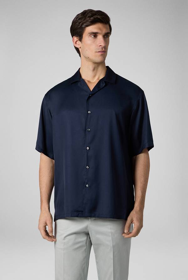 Lab. Pal Zileri Camicia bowling blu navy Offerte