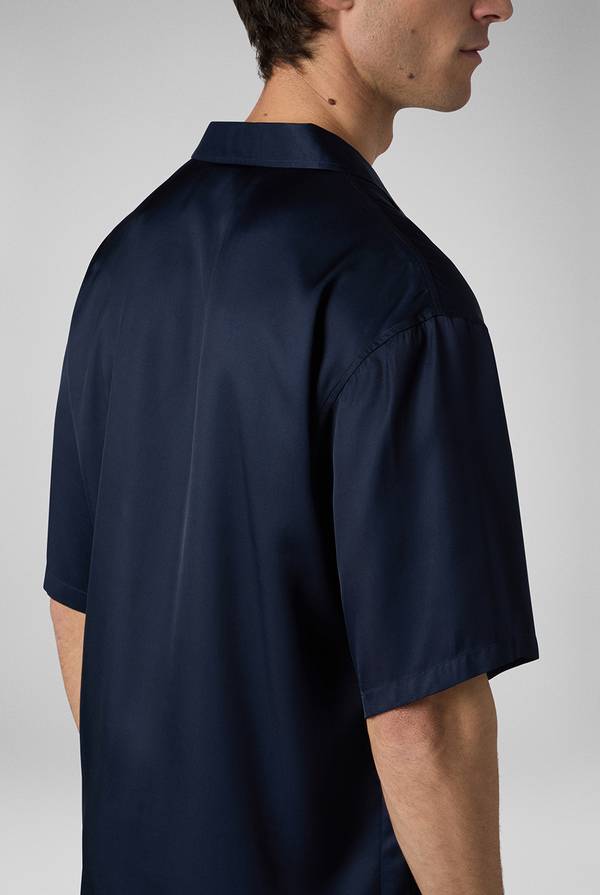 Lab. Pal Zileri Camicia bowling blu navy Offerte