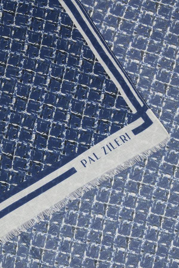 Lab. Pal Zileri Sciarpa in modal e lana con fantasia geometrica In Saldo