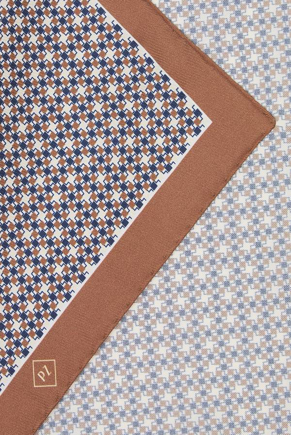 Lab. Pal Zileri Pochette in seta pied de poule Online Outlet