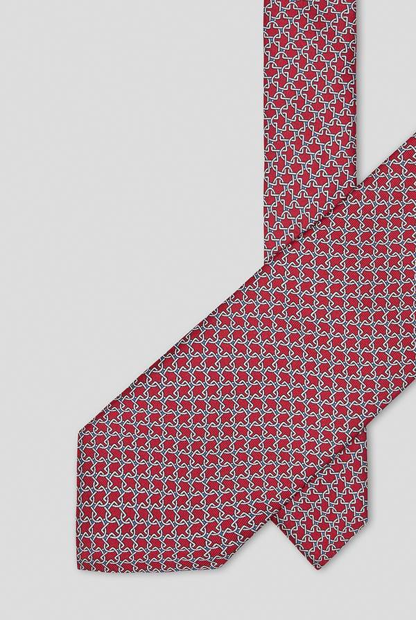 Lab. Pal Zileri Cravatta in pura seta stampata con motivo geometrico Negozi Online