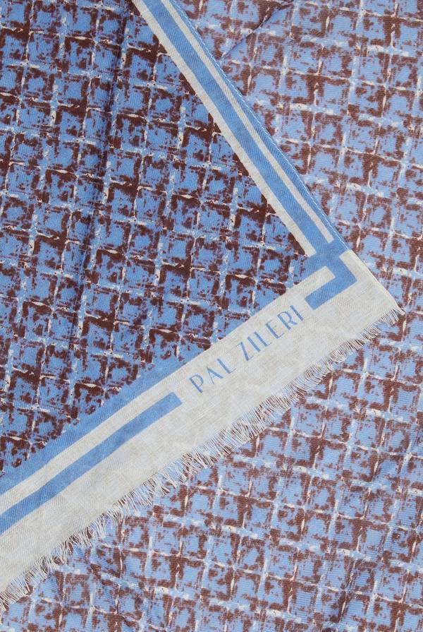 Lab. Pal Zileri Sciarpa in modal e lana con fantasia geometrica Shopping Online