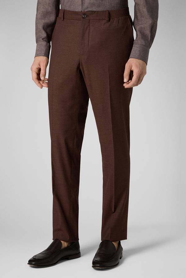 Lab. Pal Zileri Pantalone classico in lana e bamboo Sostegno trimestrale
