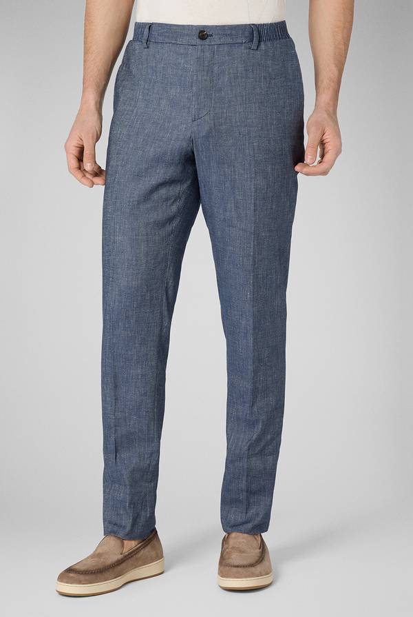 Lab. Pal Zileri Pantalone in lino e cotone stretch Hotsell