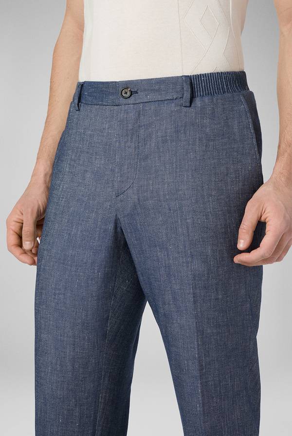 Lab. Pal Zileri Pantalone in lino e cotone stretch Hotsell