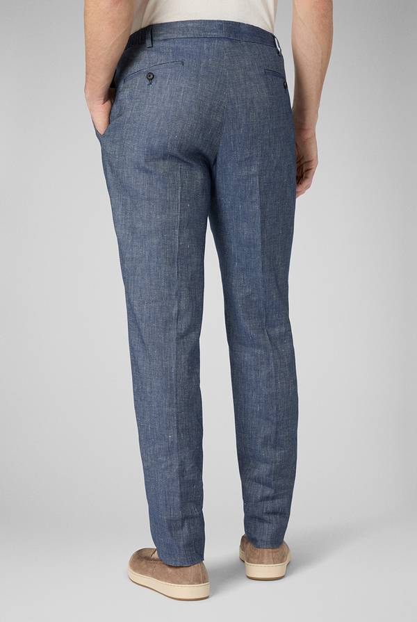 Lab. Pal Zileri Pantalone in lino e cotone stretch Hotsell