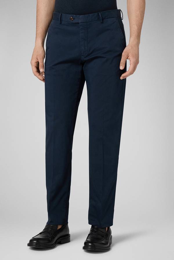 Lab. Pal Zileri Chino in cotone stretch tinto in capo Promozione