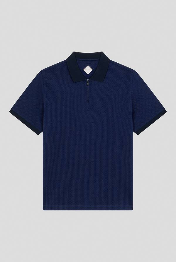 Lab. Pal Zileri Polo a zip in cotone mercerizzato