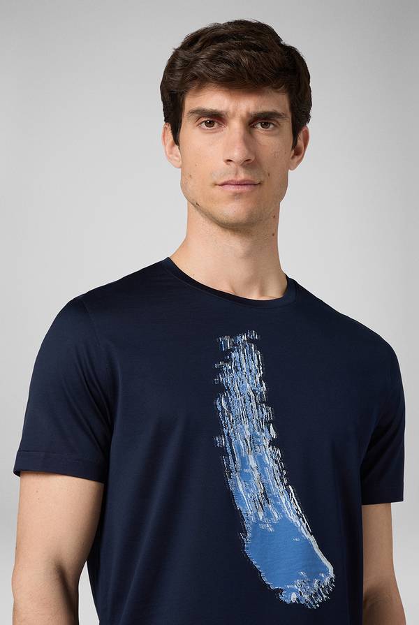 Lab. Pal Zileri Tshirt con lavorazione jacquard Consegna Veloce