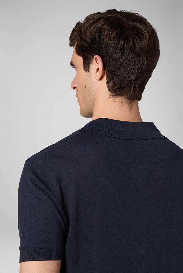 Lab. Pal Zileri Polo in maglia di lino e seta color senape Fino Al -60%