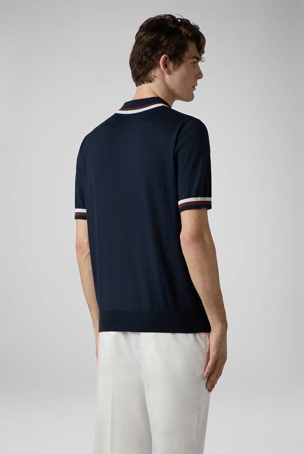 Lab. Pal Zileri Polo in maglia con dettagli a contrasto Sottocosto