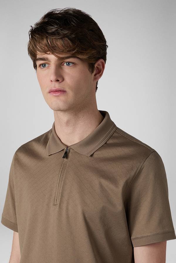 Lab. Pal Zileri Polo con monogramma allover Offerta