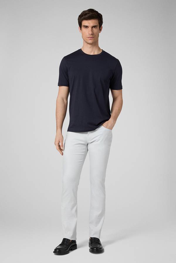 Lab. Pal Zileri T-Shirt in cotone nel colore blu navy 2025