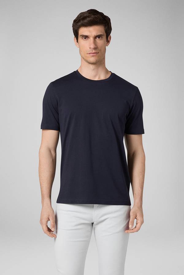 Lab. Pal Zileri T-Shirt in cotone nel colore blu navy 2025