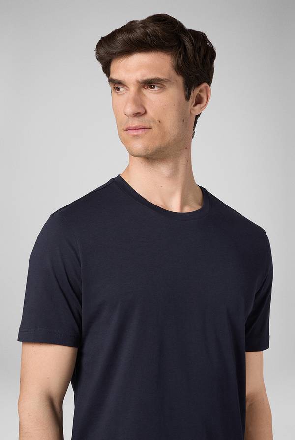 Lab. Pal Zileri T-Shirt in cotone nel colore blu navy 2025