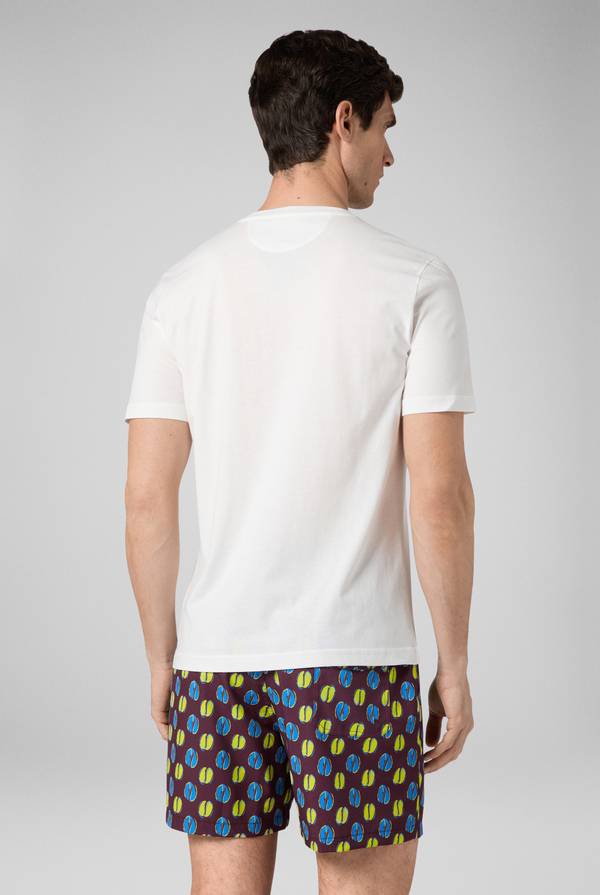 Lab. Pal Zileri tshirt in cotone con stampa astratta Qualità