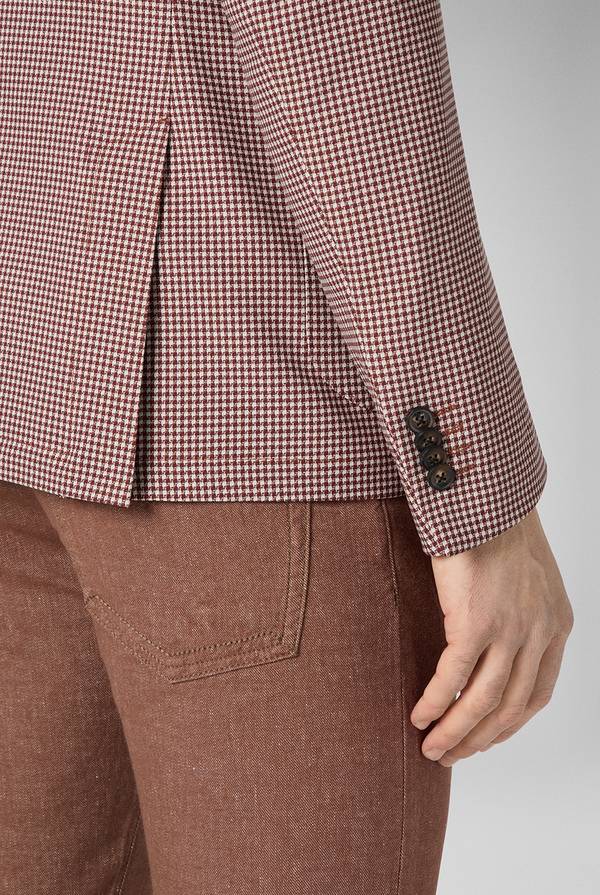 Lab. Pal Zileri Giacca Effortless in jersey con motivo pied de poule Soddisfazione Garantita