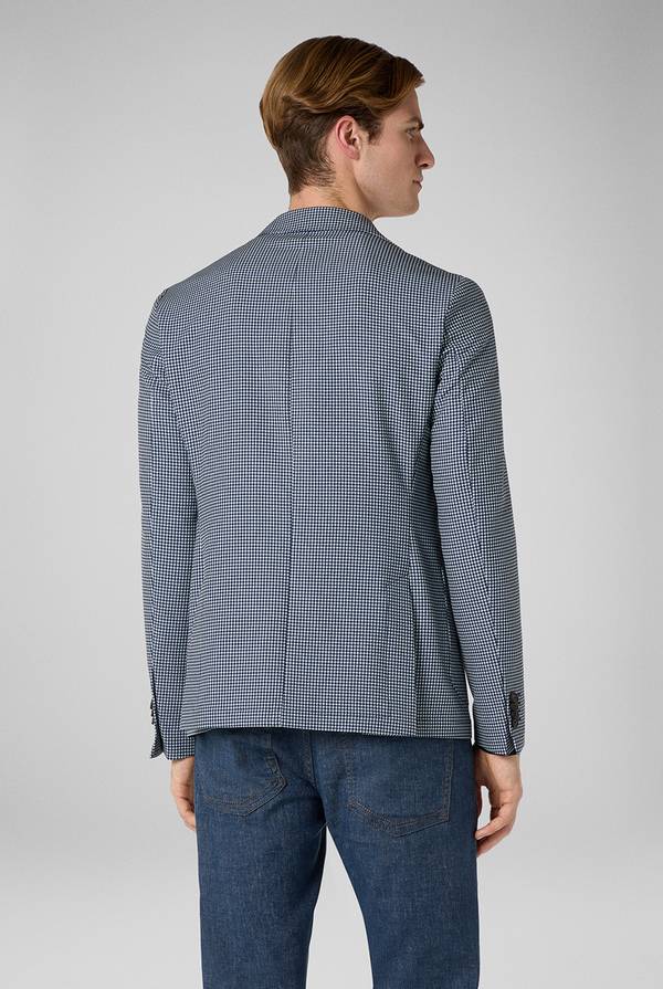Lab. Pal Zileri Giacca Effortless in jersey con motivo pied de poule Acquista Ora