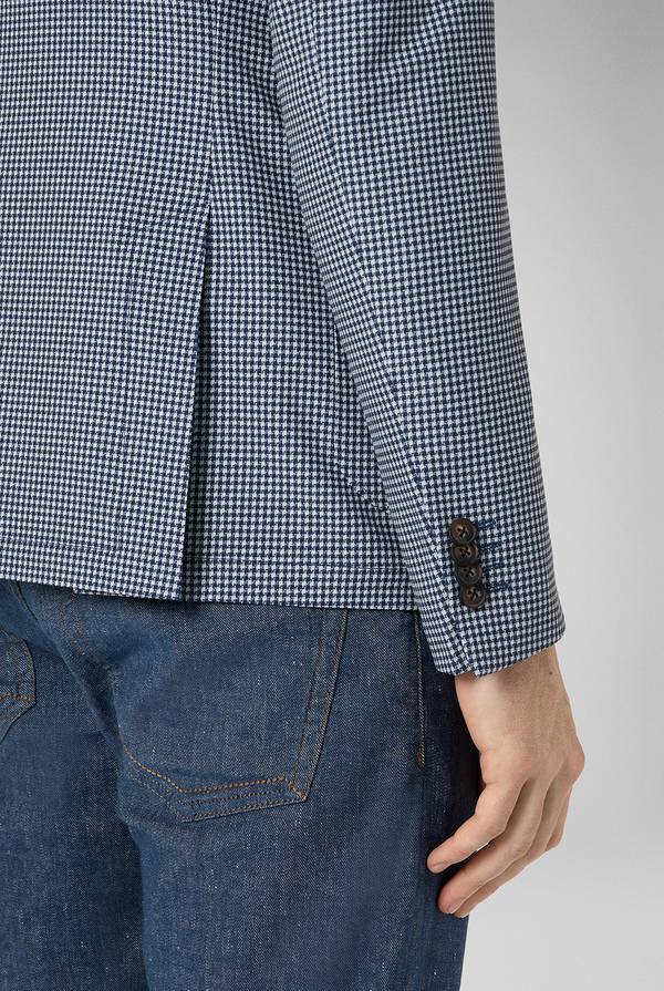 Lab. Pal Zileri Giacca Effortless in jersey con motivo pied de poule Acquista Ora