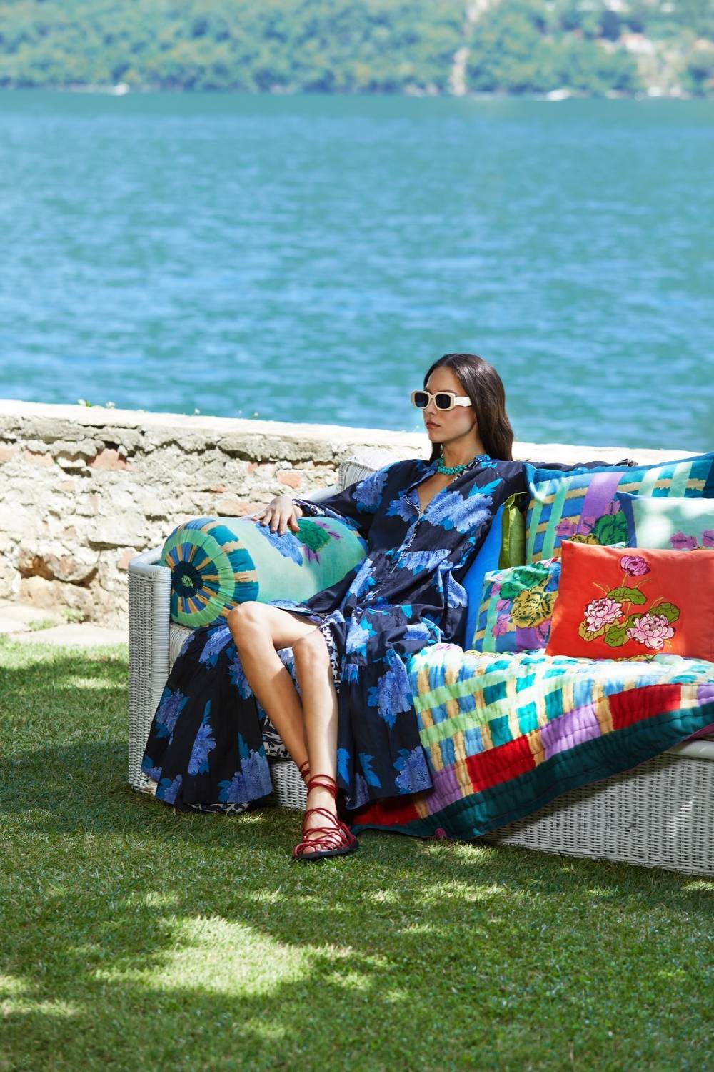 Lisa Corti abito rambagh abhanery peony payne In Linea