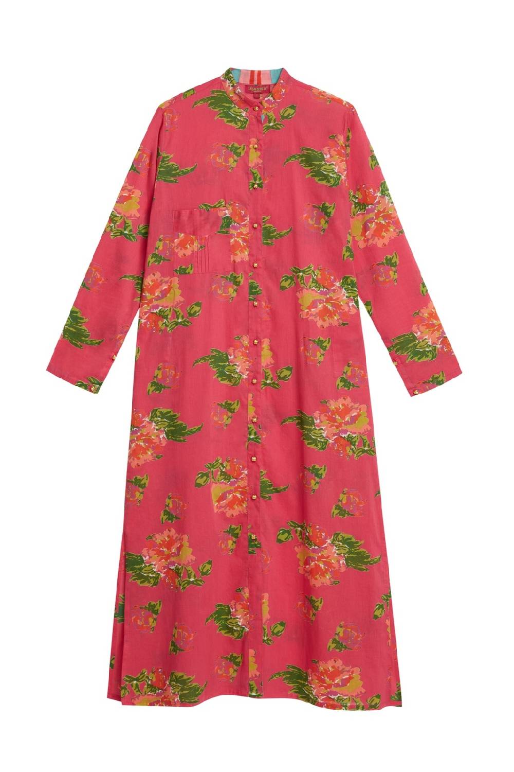 Lisa Corti kurta lunga aperta azhar flower fuxia Shopping Online