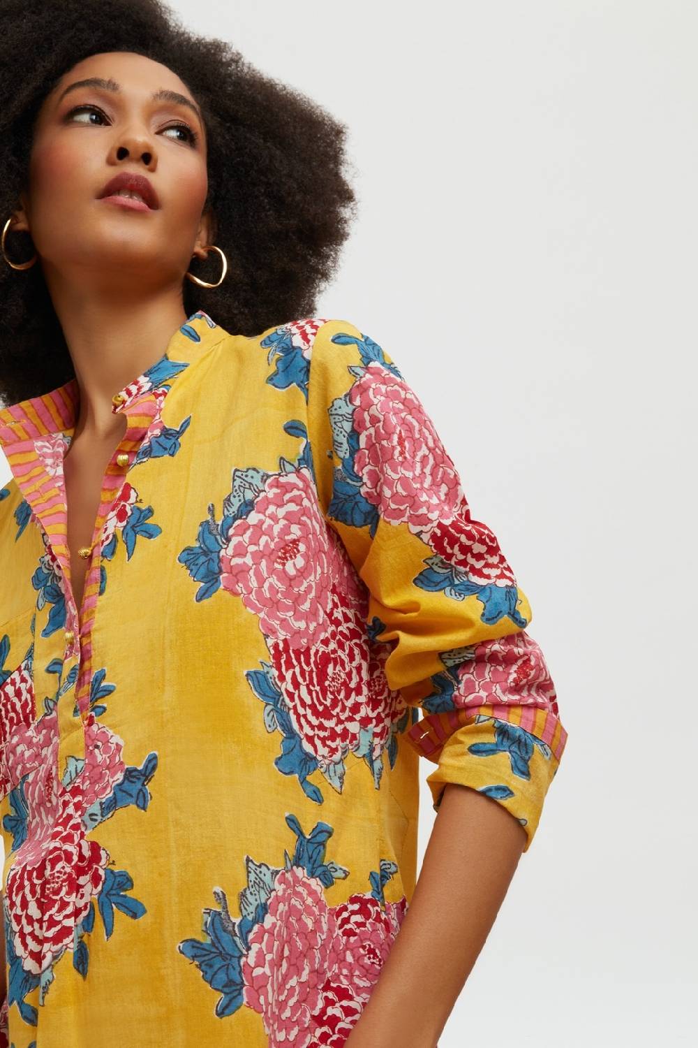 Lisa Corti kurta lunga corolla gold Sottocosto