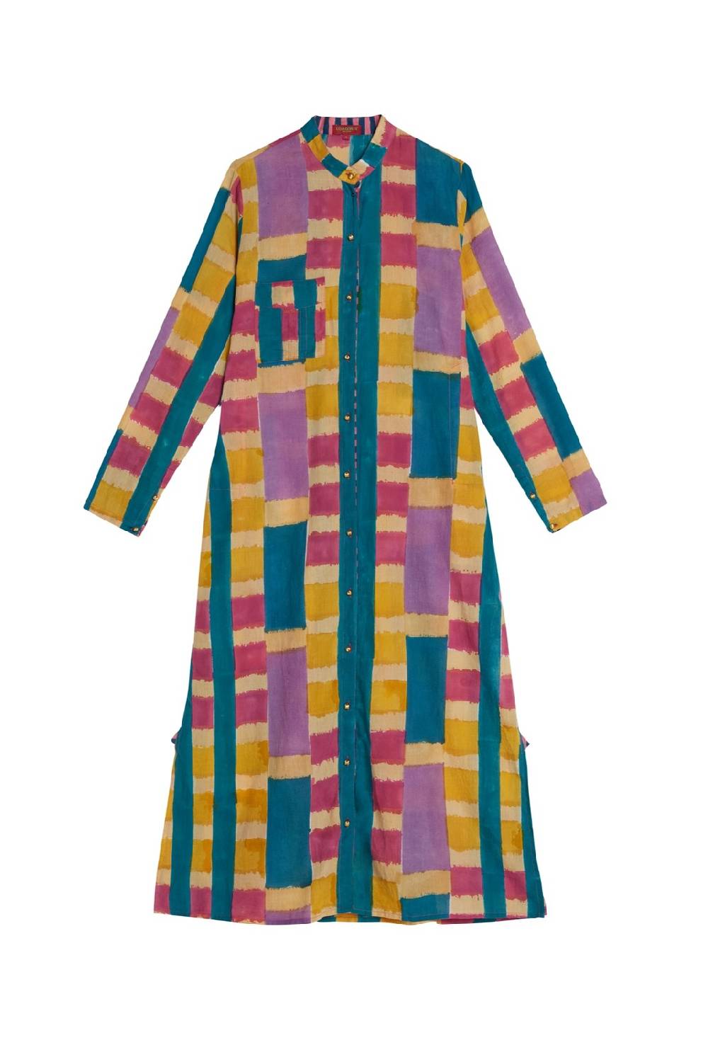 Lisa Corti kurta lunga aperta ankara mustard Novità