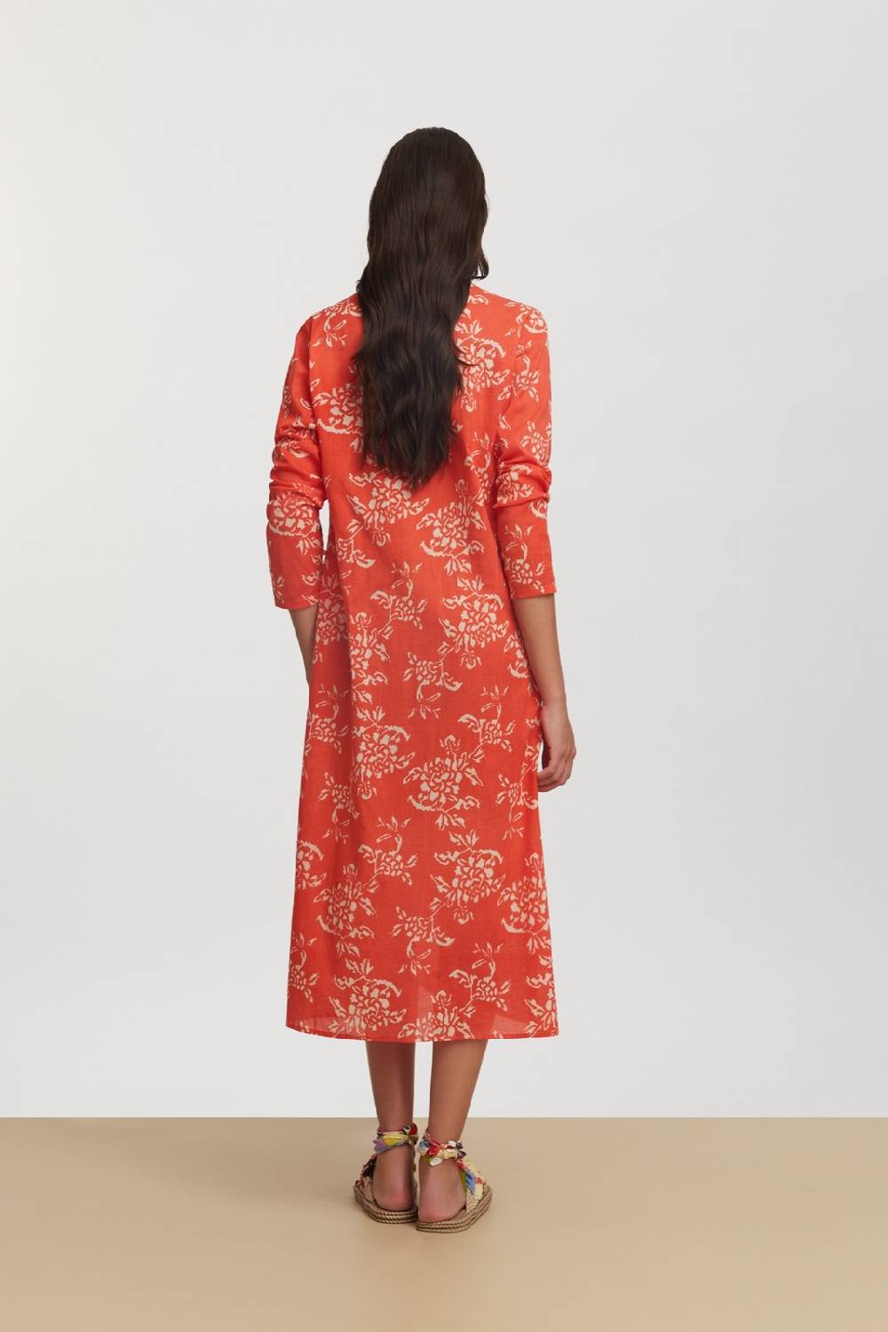Lisa Corti kurta lunga kandem design coral Economico