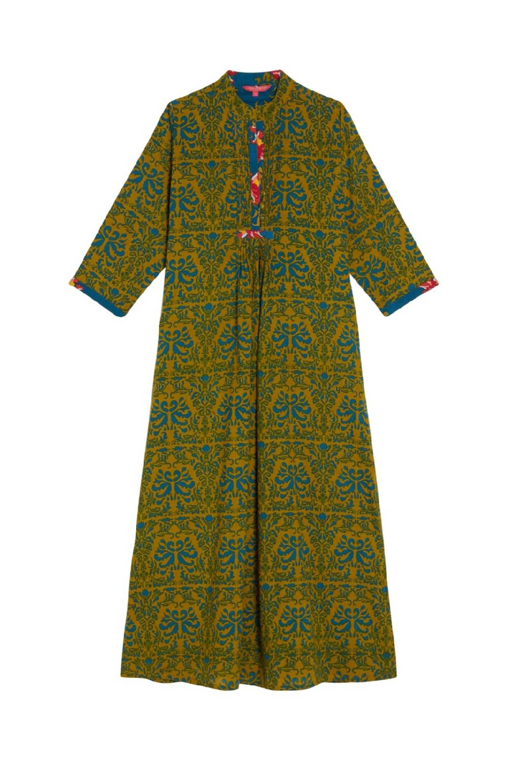 Lisa Corti caftano mirte tangeri damask olive green Saldi