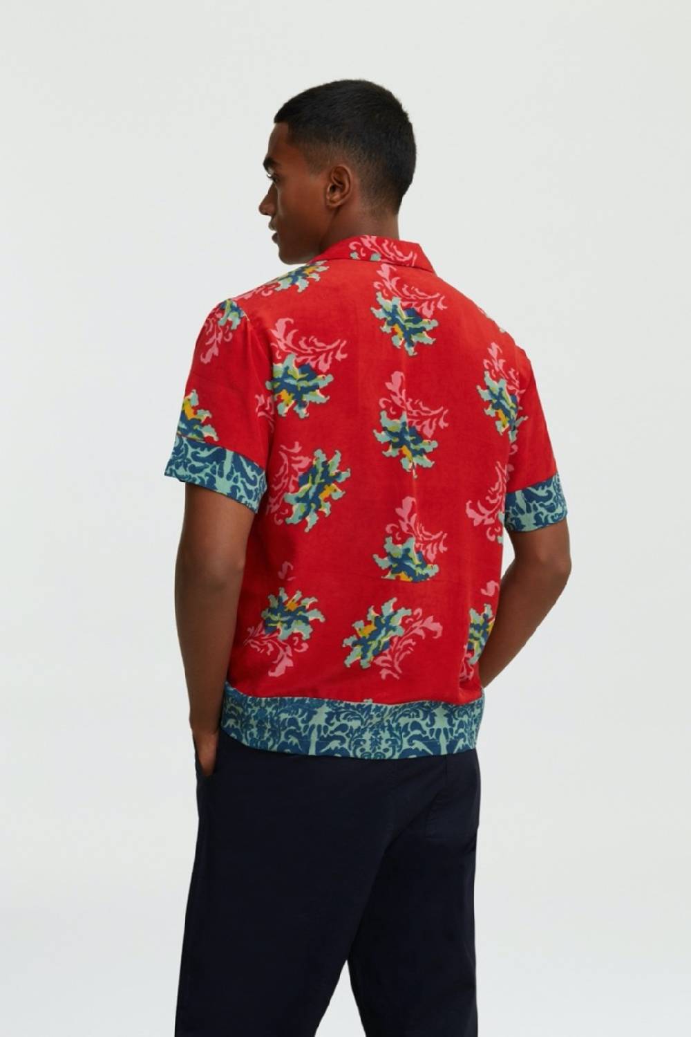 Lisa Corti camicia foulard tangeri flower coral Vendite Flash