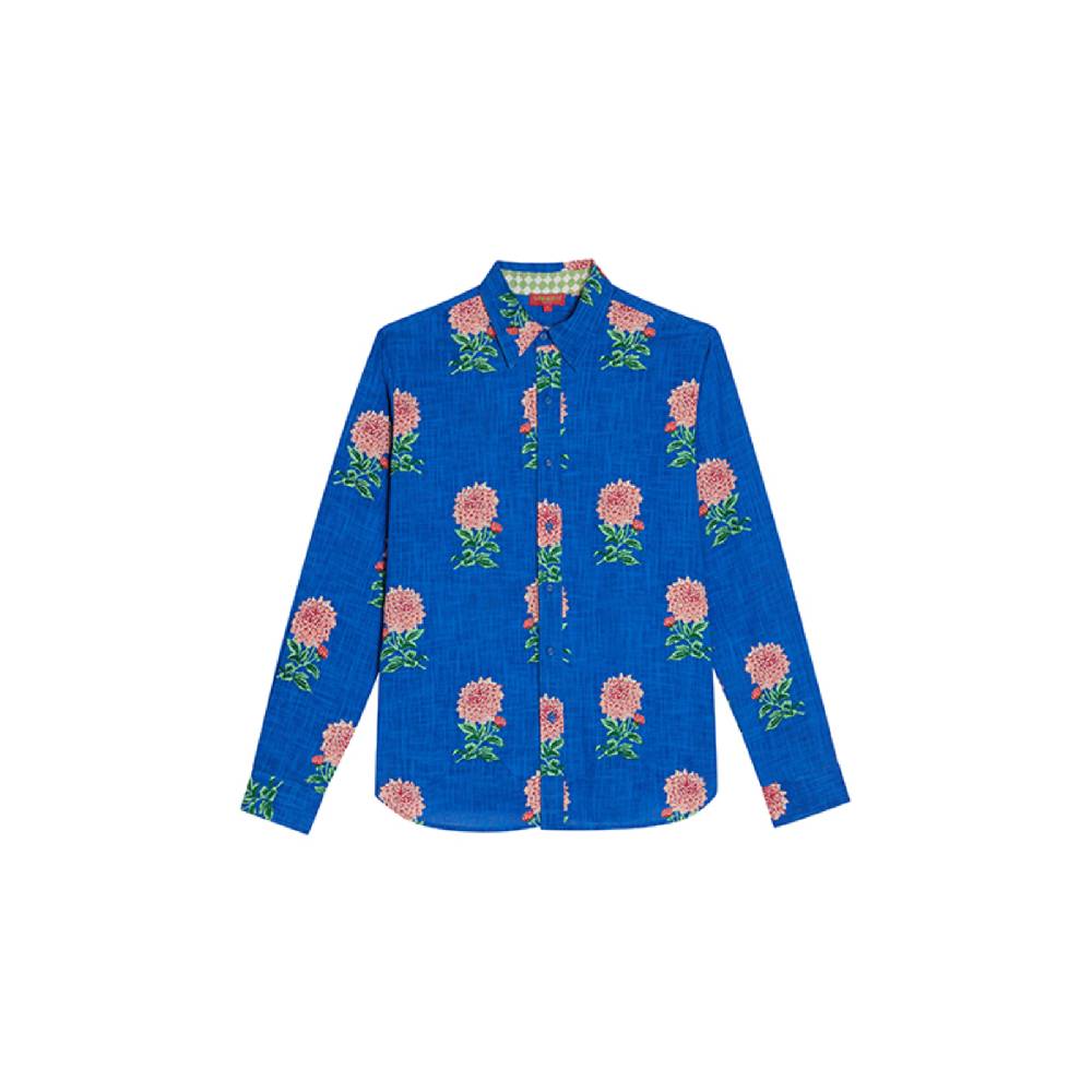 Lisa Corti camicia acapulco mamagoto royal blue 2025