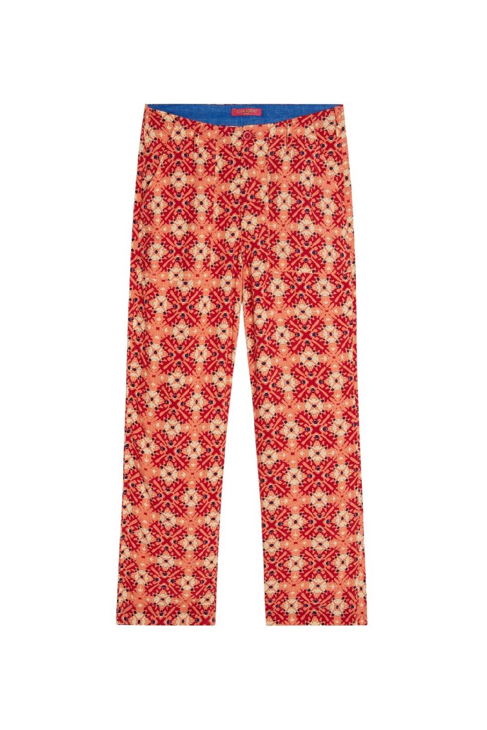 Lisa Corti pantalone dinghi marocco design red Vendita