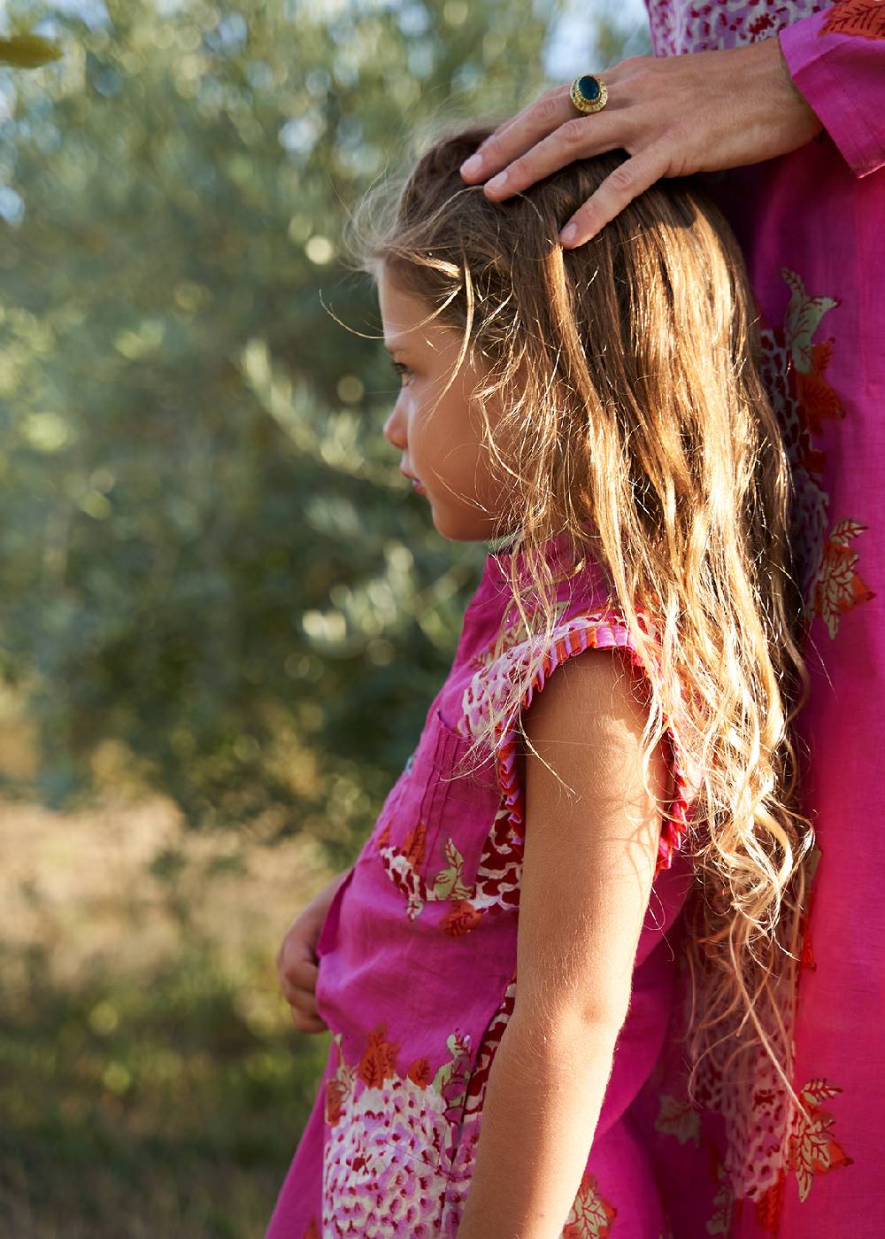 Lisa Corti abito spring bambina damask design red Affare Del Giorno