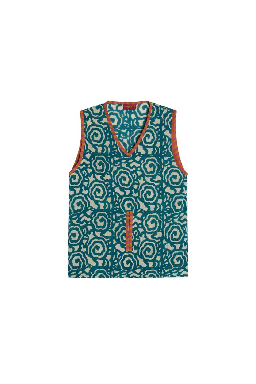 Lisa Corti top banyan spiral peacock natural Negozi Online